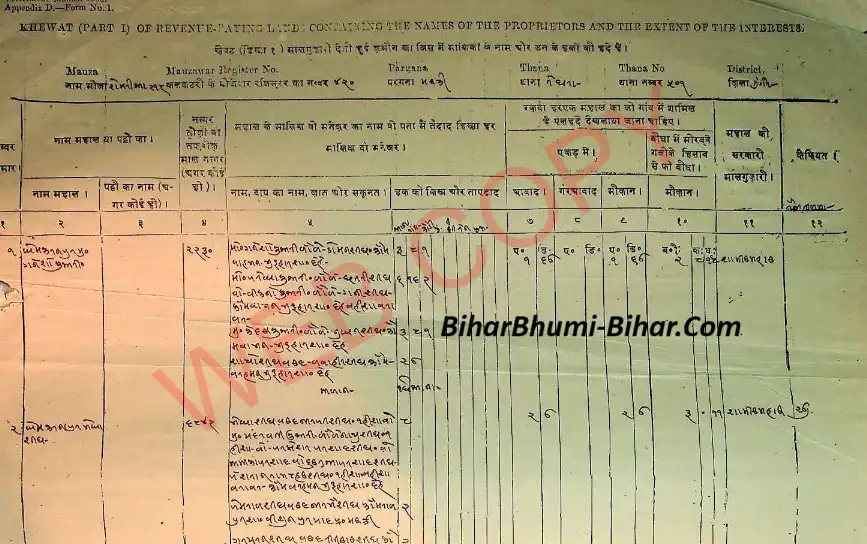 bihar khatiyan download